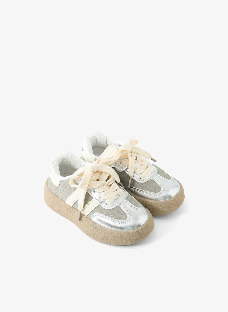 Mark & Mia Mark & Mia Lace Up Casual Shoes - Silver